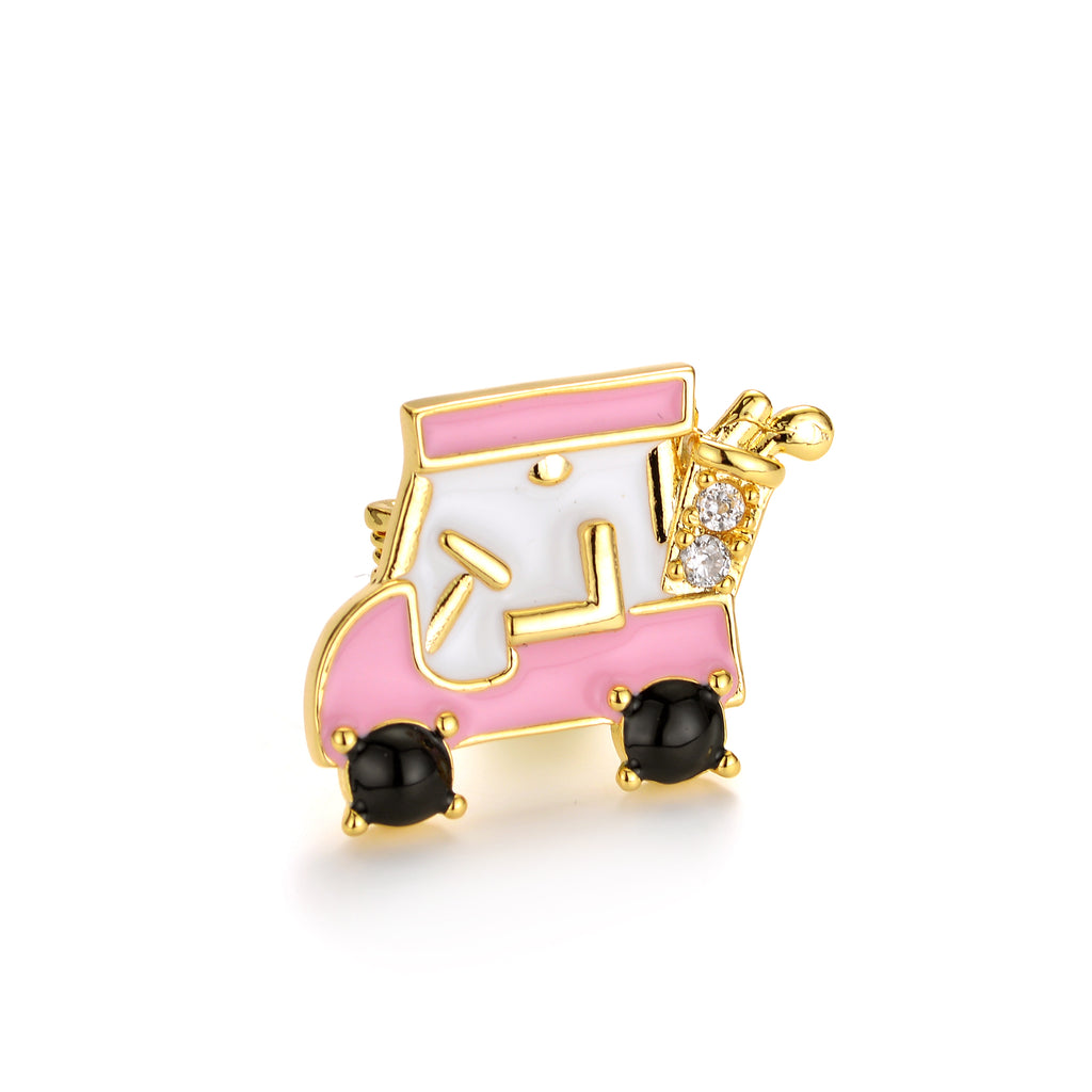 Pink Golf Cart Pin