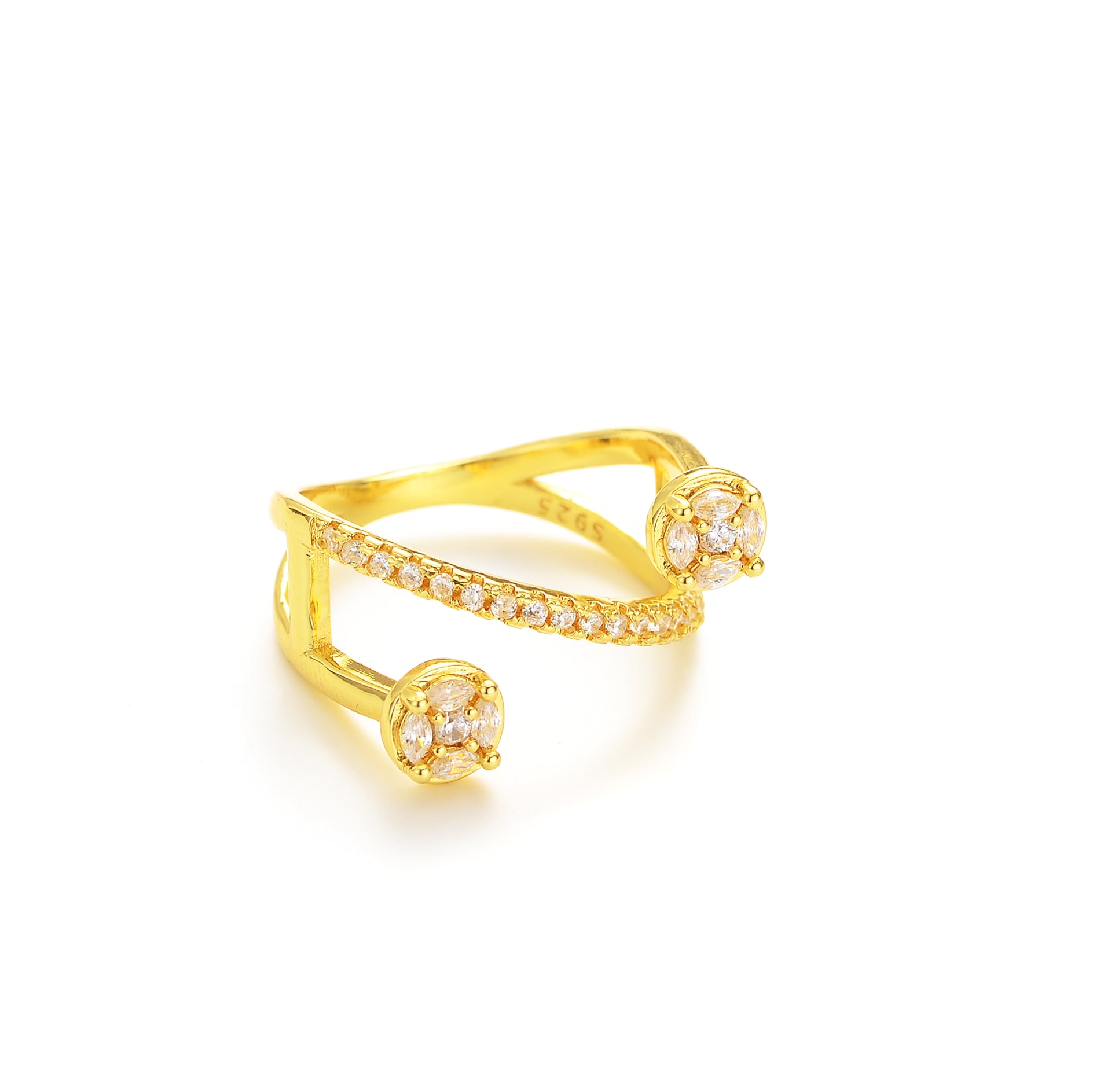 Double Birdie Wrap Ring
