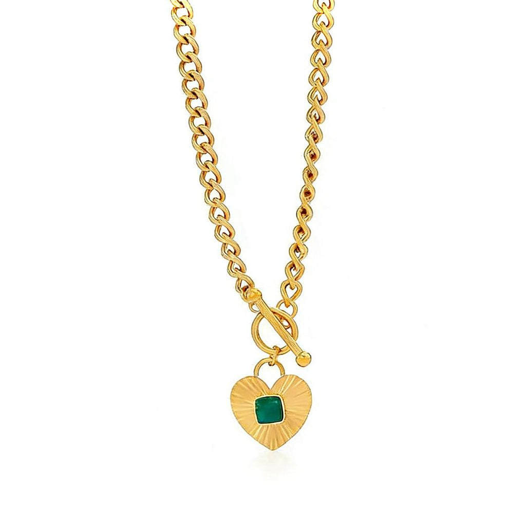 Emerald Heart Necklace