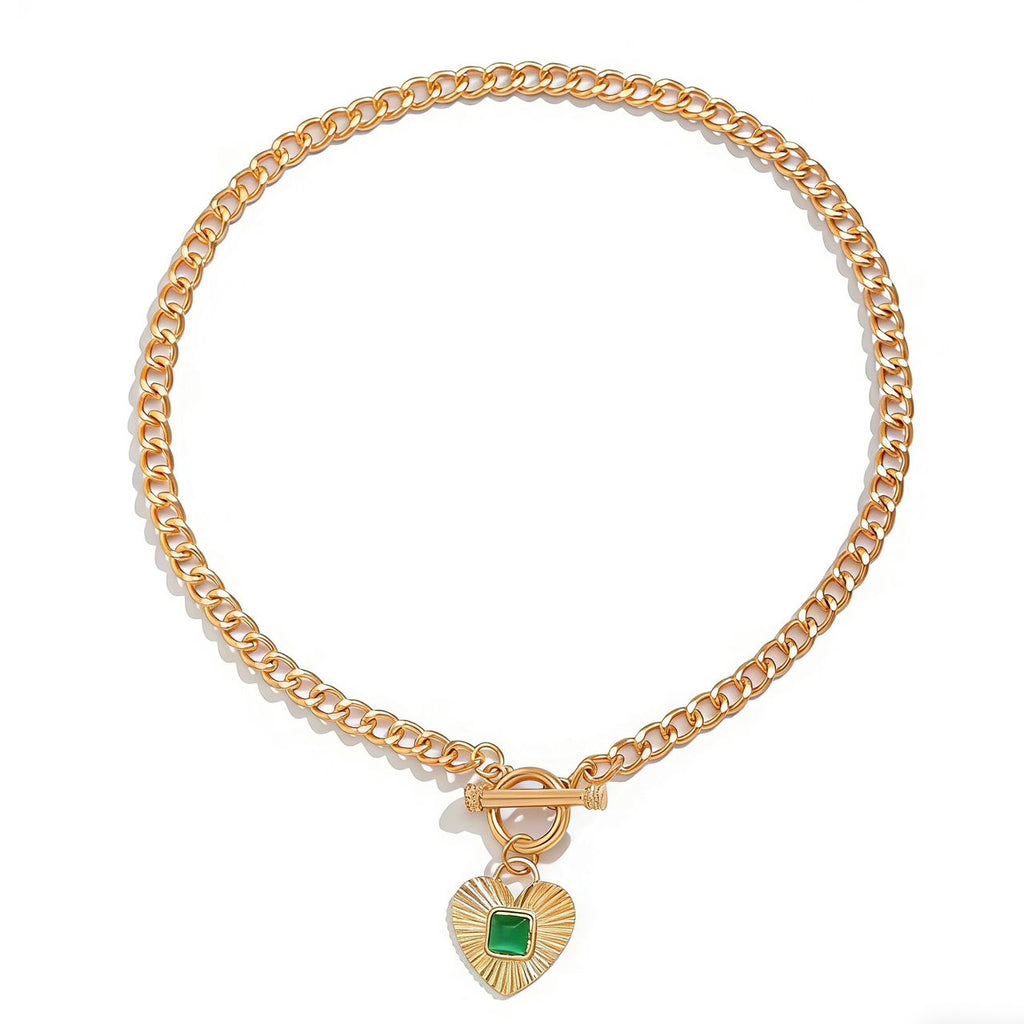 Emerald Heart Necklace