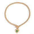 Emerald Heart Necklace