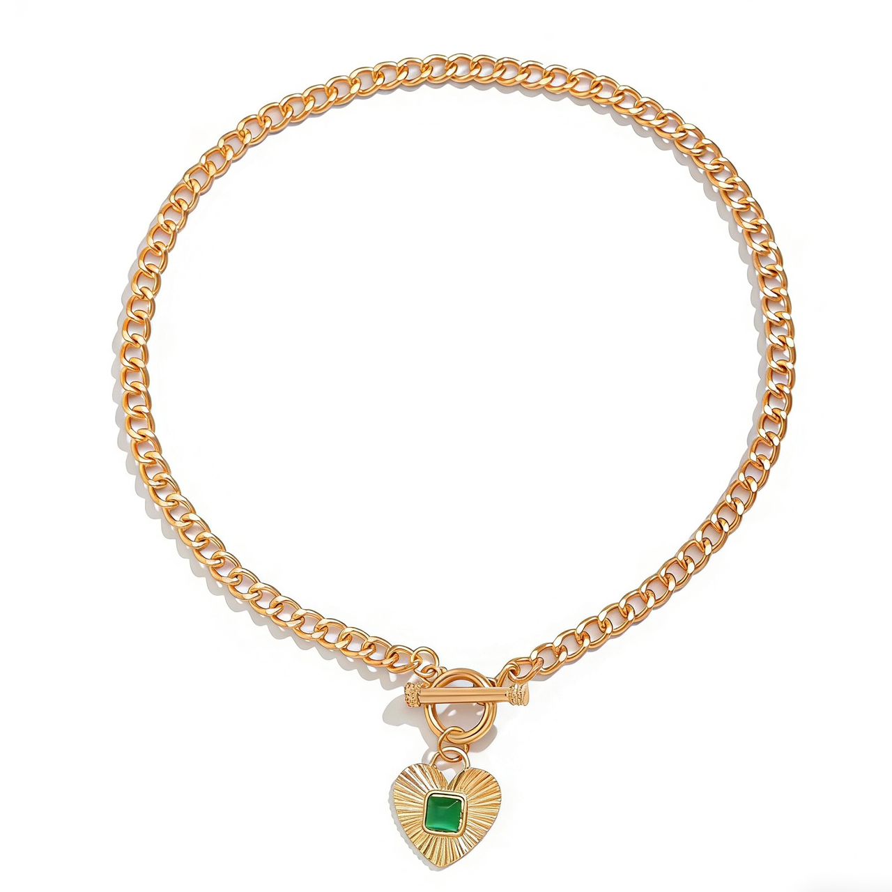 Emerald Heart Necklace