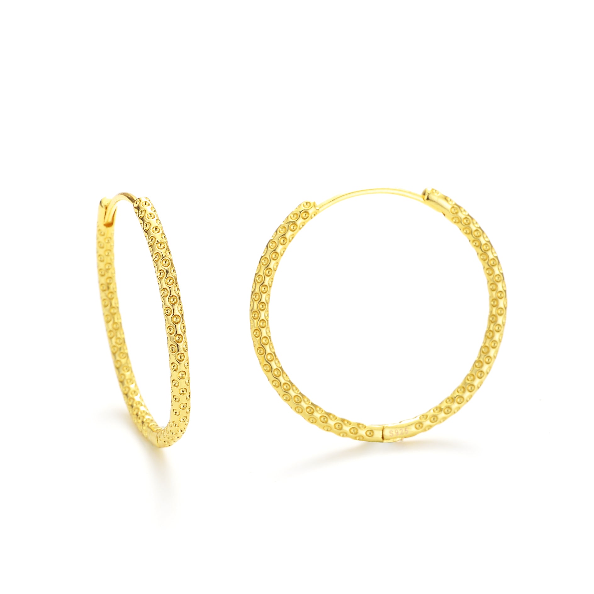 Golf Ball Hoop Earrings