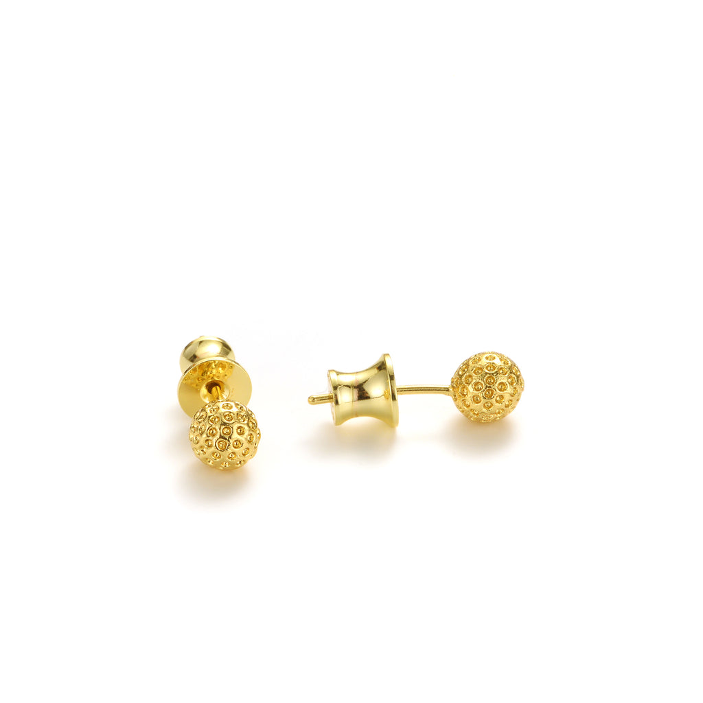 Golf Ball Stud Earrings