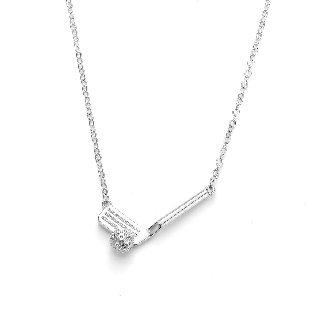 Golf Club and Ball Necklace