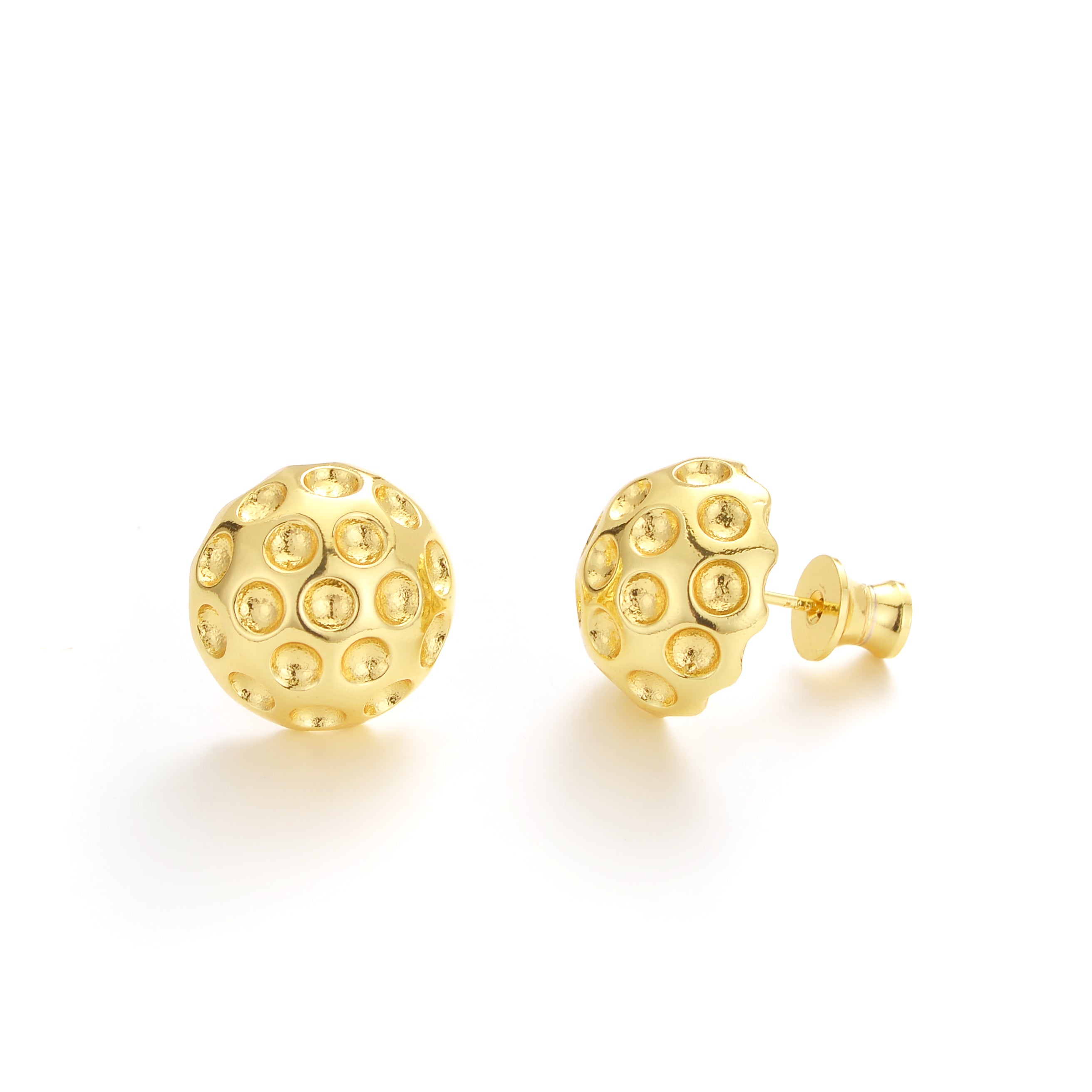 Golf Ball Stud Earrings